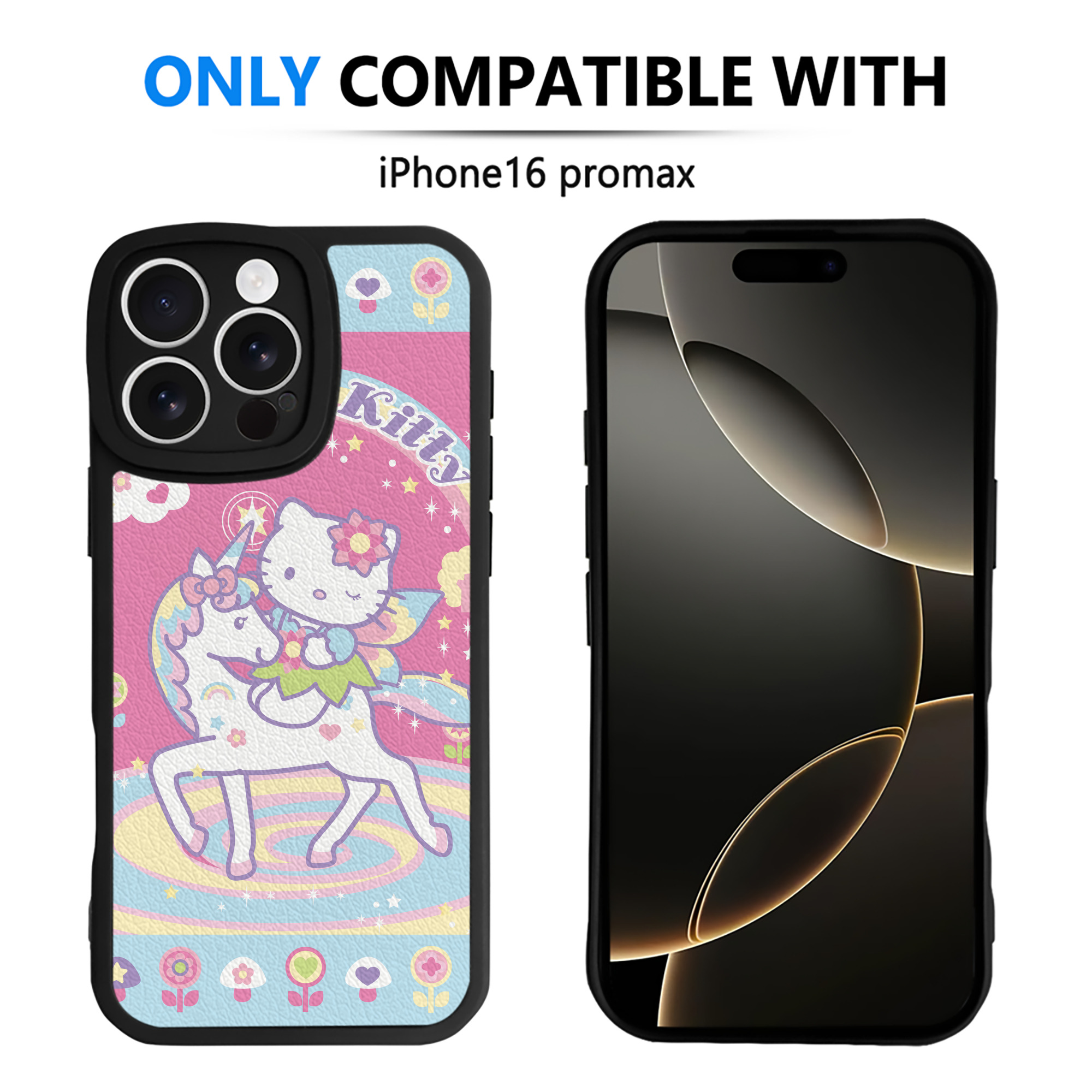 （画像用） Hello Kitty ハローキティ 【iPhone 16シリーズ対応】シリコンスマホケース（レザー調） 材質：シリコン
